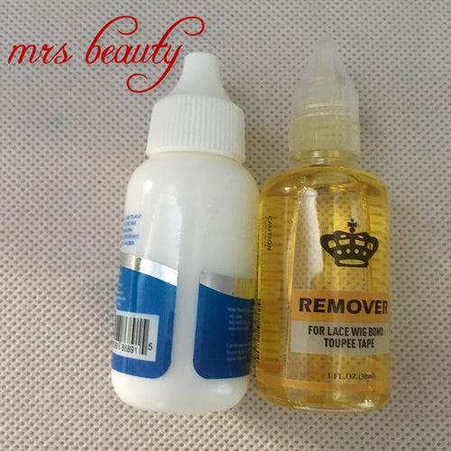 38ML Lace Wig Adhesive Glue Wig Bonding Glue Invisible Adhesive With 1 Bottle 30 ml Remover For Lace Wig Ghost Glue
