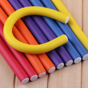 10 pcs/Lot  Soft Hair Curler Roller Curl Hair Bendy Rollers DIY Magic Hair Curlers Tool Styling Rollers Sponge Hair Curling