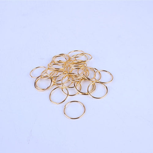20pcs/lot Golden/ Silver Hair Braid Dreadlock Bead Cuff Clip Braid Hoop Circle Approx 14mm Inner Hole